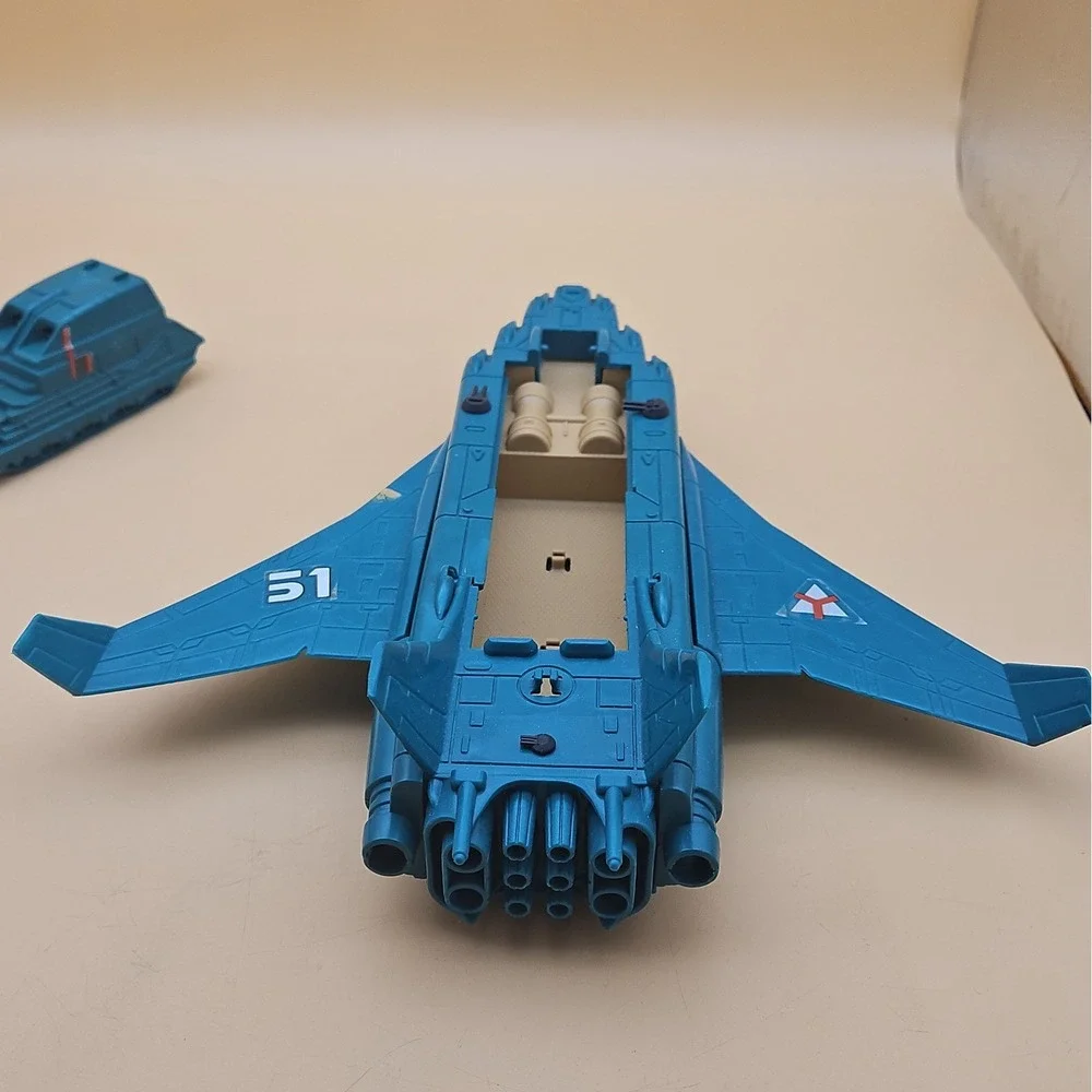 Vtg 1989 Kenner Mega Force Triax Backlash Air Assault Jet & Tank Toy Incomplete